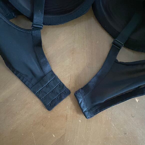 CACIQUE Black Lace Underwire Bra Size 40D Lingerie Unpadded Adjustable Straps - Picture 6 of 7